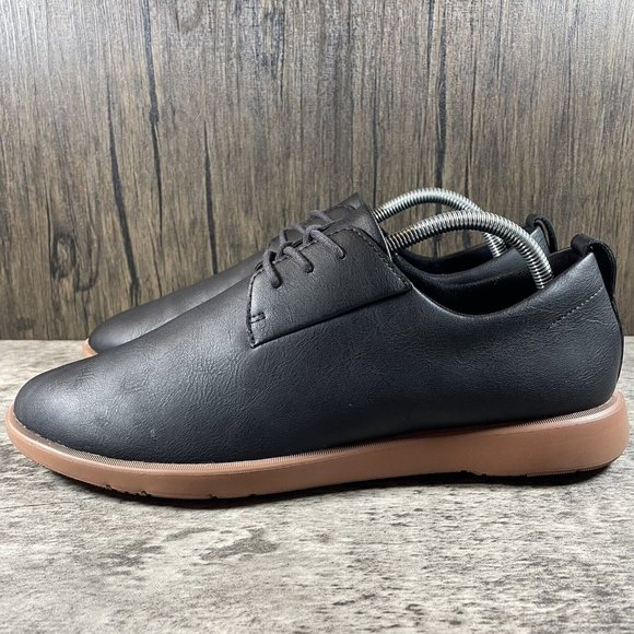 Ponto Pacific Black Shoes Size 11 Loafer Lace Up Dress Business Casual Oxford - Picture 3 of 8